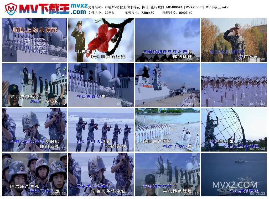 韩晓辉-哨位上的木棉花_国语_流行歌曲_MB409074